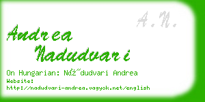 andrea nadudvari business card